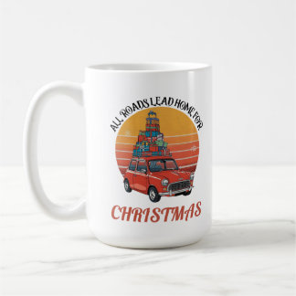 Caneca De Café Retro Christmas