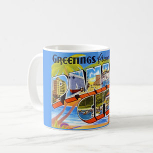 Caneca De Café Retro Cidade do Panamá Flórida