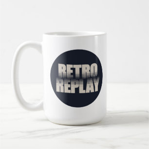 Caneca de café retro clássica da repetição