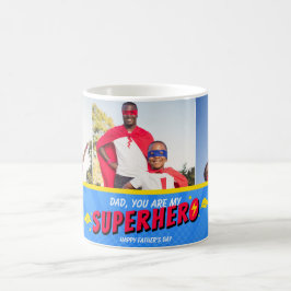 Caneca De Café Retro Comic Super-herói 3 Foto Dia dos Pais