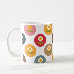 Caneca De Café Retro Daisy Teen Girl Coffee Mug