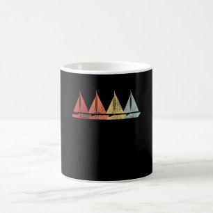 Caneca De Café Retro de Barcos de Navegação