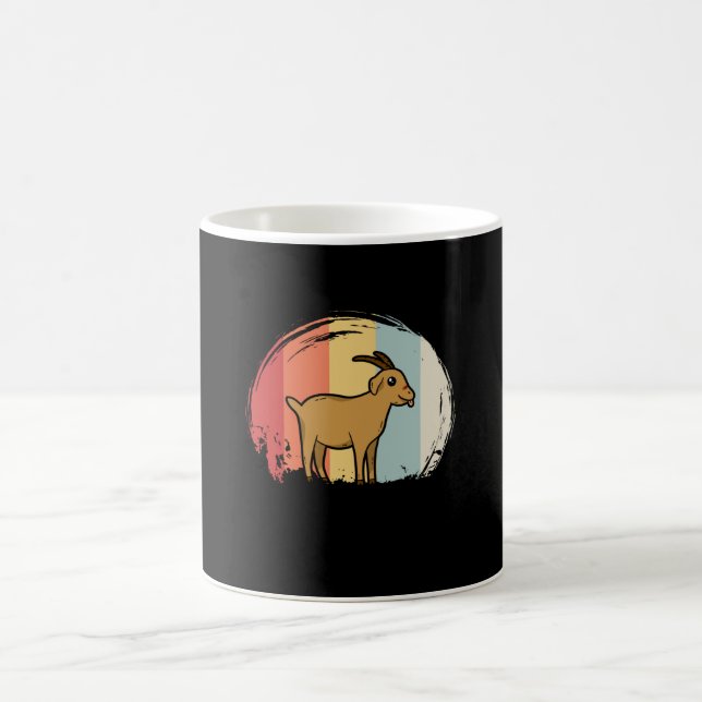 Caneca De Café Retro de Caprinos (Centro)