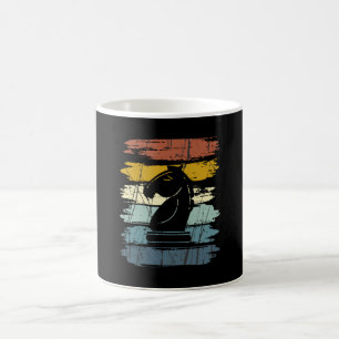 Caneca De Café Retro de Cavalo de Xadrez