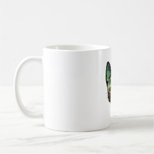 Caneca De Café Retrô de Gato Engraçado
