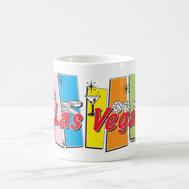 Caneca De Café Retro de Las Vegas (Centro)
