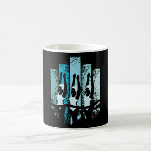 Caneca De Café Retro de Nadação Síncrona