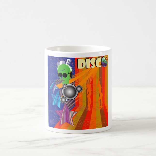 Caneca De Café Retro Disco Party 70s - Arte Funk (Criador carregado)