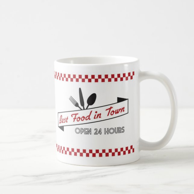Caneca de café retro do comensal (Direita)