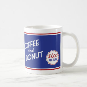 Caneca de café retro do comensal - design retro