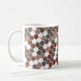 Caneca De Café Retro dots