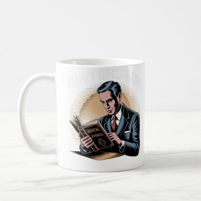 Caneca De Café Retro Doutor Halloween Mug (Esquerda)