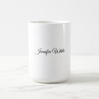 Retro Elegante Preto e Branco da Caligrafia