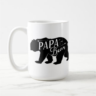 Caneca De Café Retro engraçado do urso da novidade da papá