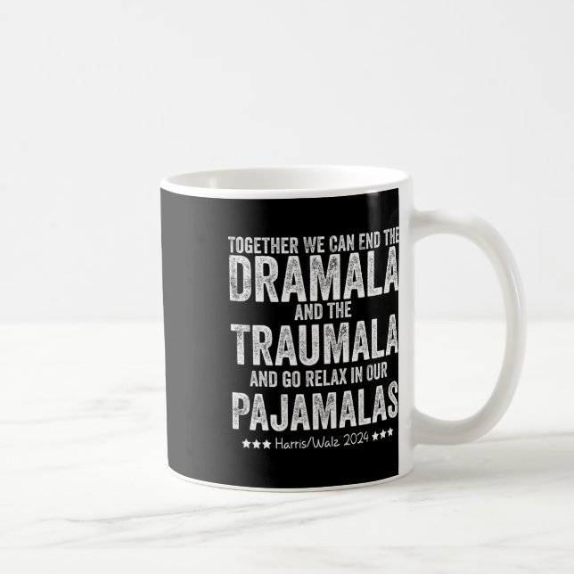 Caneca De Café Retro Engraçado Juntos Podemos Acabar Com O Dramal (Direita)