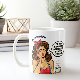 Caneca De Café Retro Engraçado Não é um Nome Personalizado da Pes