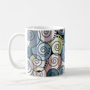 Caneca De Café Retro, espiral