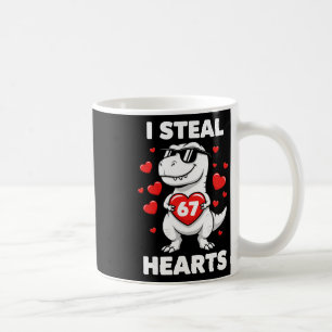 Caneca De Café Retro Eu Roubo 67 Corações 67 Dia dos Namorados Di