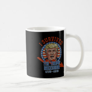 Caneca De Café Retro Eu Sobrevivi à Recessão de Trump 4725 - 4925