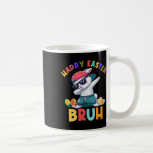 Caneca De Café Retro Feliz Páscoa Bruh Dabbing Coelho Crianças Me