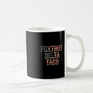 Caneca De Café Retro Fox Vermelho Delta Taco Engraçado Trump Resi