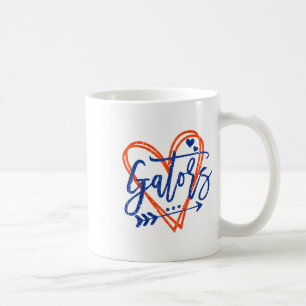 Caneca De Café Retro Gators Heart Name Design Roupa Para Homens W