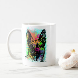 Caneca De Café Retro German Shepard