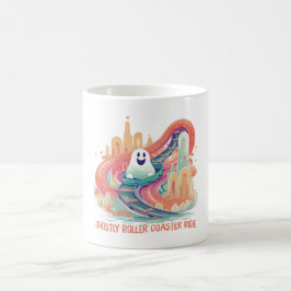 Caneca De Café Retro Ghost Halloween