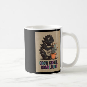 Caneca De Café Retro Greenzilla – Adesivo de jardinagem Godzilla