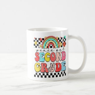 Caneca De Café Retro Groovy Grau segundo Feliz Dia Passado Da Esc