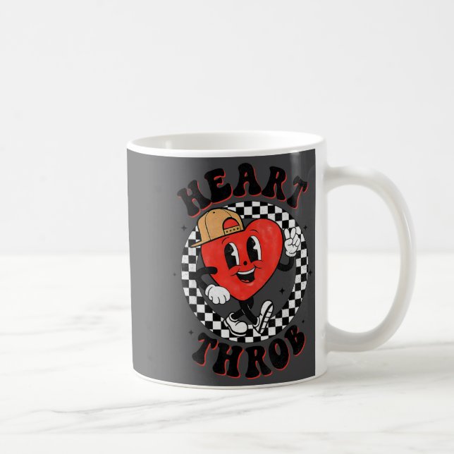 Caneca De Café Retro Groovy Heart Throb Valentines Day Toddlers B (Direita)