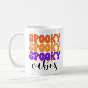 Caneca De Café Retro Groovy Spooky Vibes Vintage Halloween
