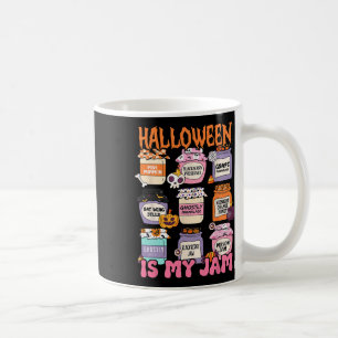 Caneca De Café Retro Halloween É Meu Jam Spooky Season Fall