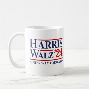 Caneca De Café Retro Harris Walz 24 - Novo caminho a seguir