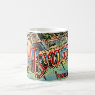 Caneca De Café Retro Hollywood Florida