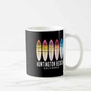Caneca De Café Retro Huntington Beach Califórnia Surfista Surfand