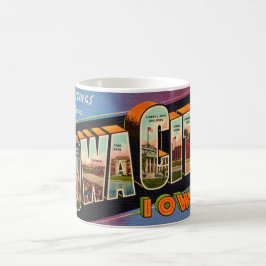 Caneca De Café Retro Iowa City Mug