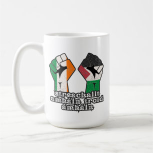 Caneca De Café Retro Irlanda - Revolução da Resistência à Solidar