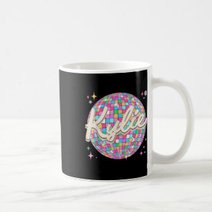 Caneca De Café Retro Kylie Nome I Love Kylie Personalizado D