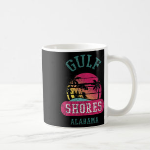 Caneca De Café Retro Legal Golfo Shores Original Alabama Beach Gr