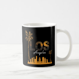 Caneca De Café Retro Los Angeles, Vibes do Estado do Ouro Vintage