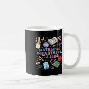 Caneca De Café Retro Mathletic Department Pi Day 3.14 Engraçado M