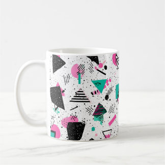Caneca De Café Retro Memphis Geometric Pattern