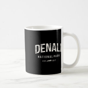 Caneca De Café Retro Montanhas Parque Nacional Denali Natureza