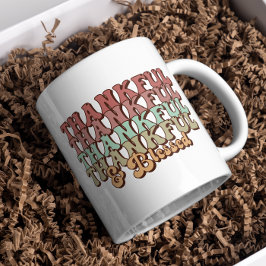 Caneca De Café Retro Mug Agradável, Presente de Ação de Graças da