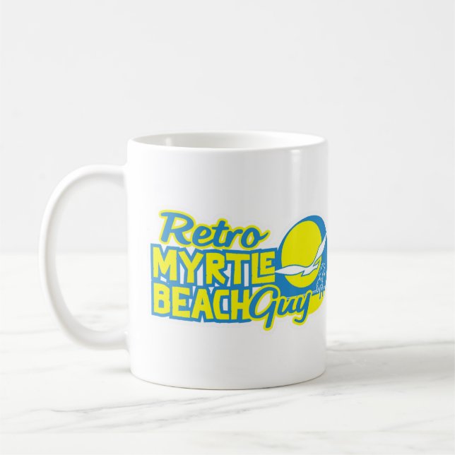 Caneca De Café Retro Myrtle Beach Cara (Esquerda)