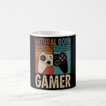 Retro Natural Born Gamer Divertido