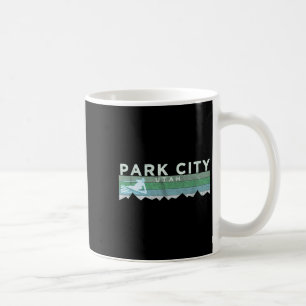 Caneca De Café Retro Park City, Utah - Descanso em Descanso