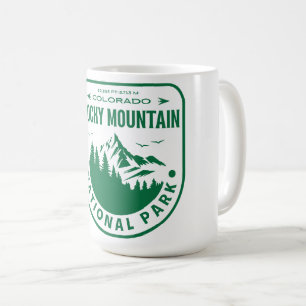Caneca De Café Retro Parque Nacional Rocky Mountain Colorado cami
