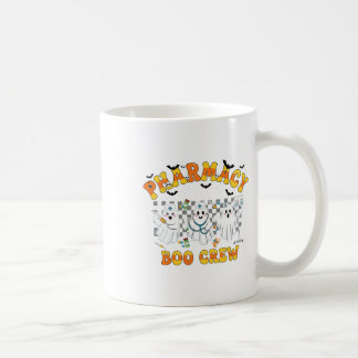 Caneca De Café Retro Pharmacy Boo Crew Ghost Technician Halloween